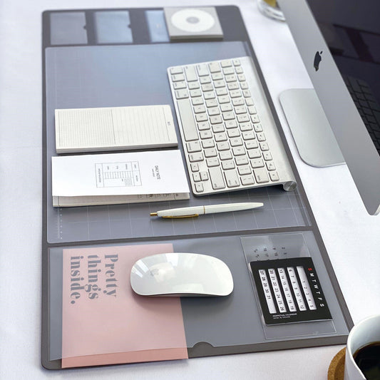 Retro Computer Desk Pad, Multifunction - Extra Large